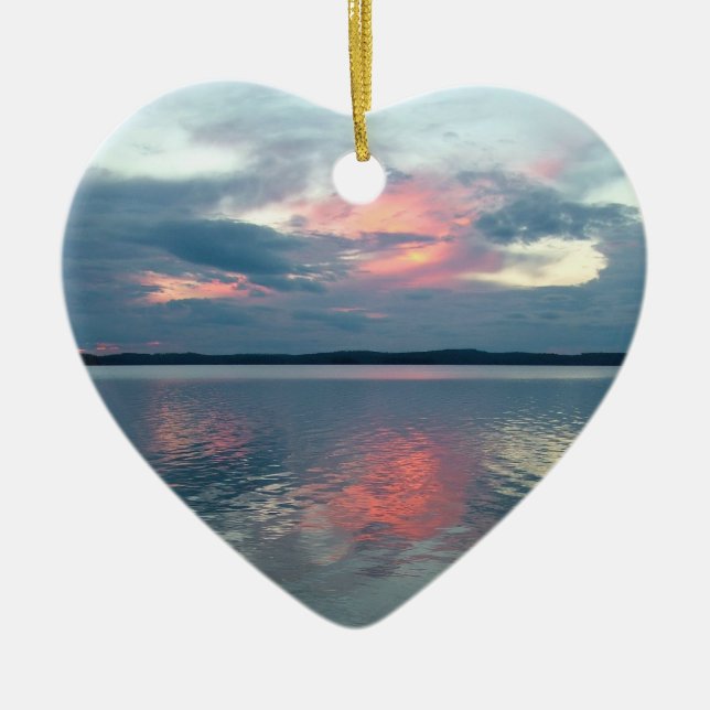 Pastel Sunset custom ornament (Front)