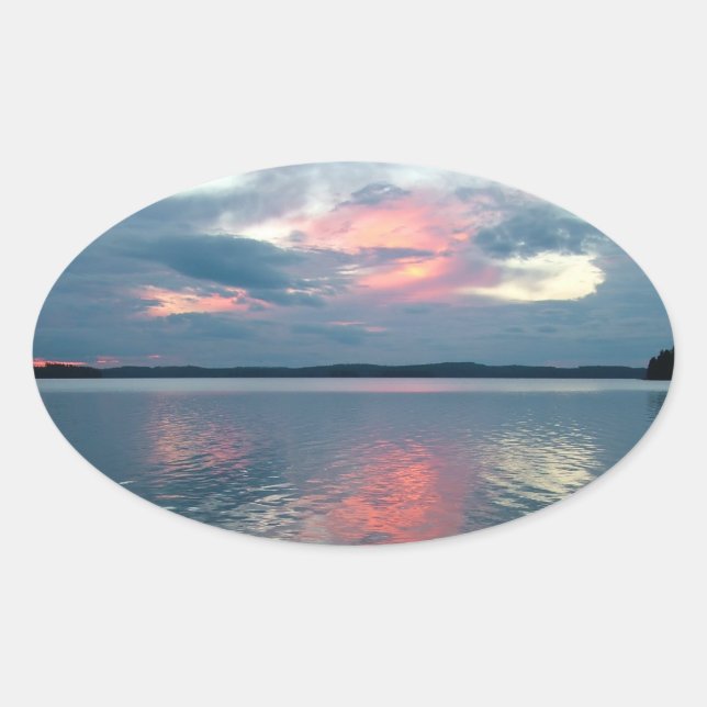 Pastel Sunset custom stickers (Front)