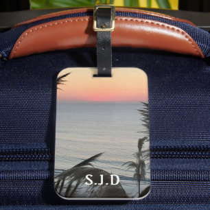 Pastel Sunset Luggage Tag