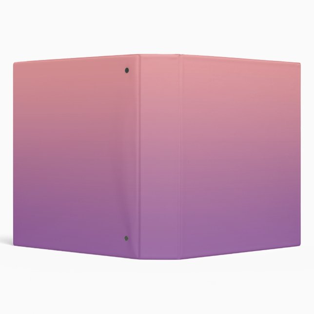Pastel Sunset Pink Purple Ombre Gradient  Binder (Background)