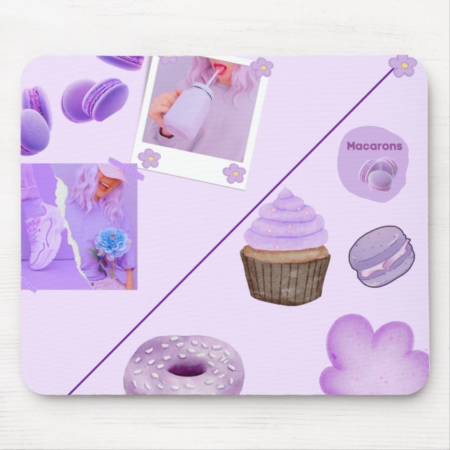 Pastel Sweets Aesthetic Mouse Pad (Front)