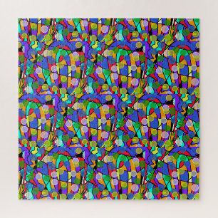 Pastel Swirling Abstract Patterns Jigsaw Puzzle