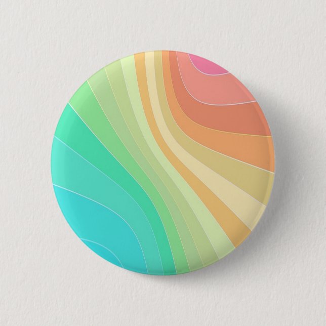 Pastel Swirls 2 Inch Round Button (Front)