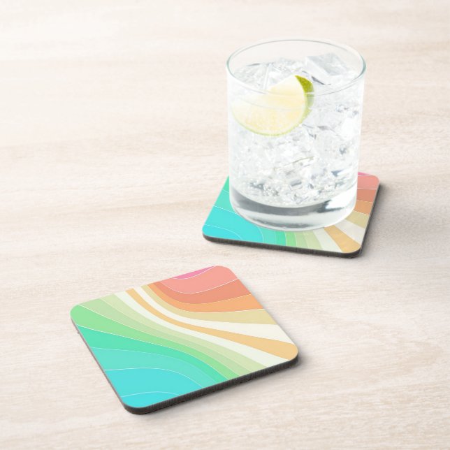 Pastel Swirls Coaster (Right Side)