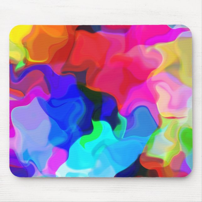 Pastel Swirls Mouse Pad (Front)