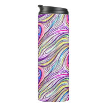 Pastel Swirlscape Thermal Tumbler