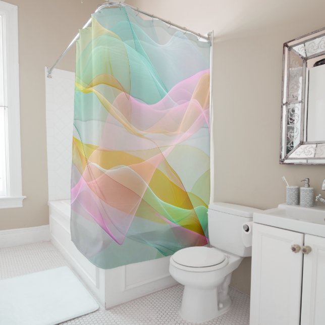 Pastel Symphony of Floating Sheer Ribbons (In Situ)