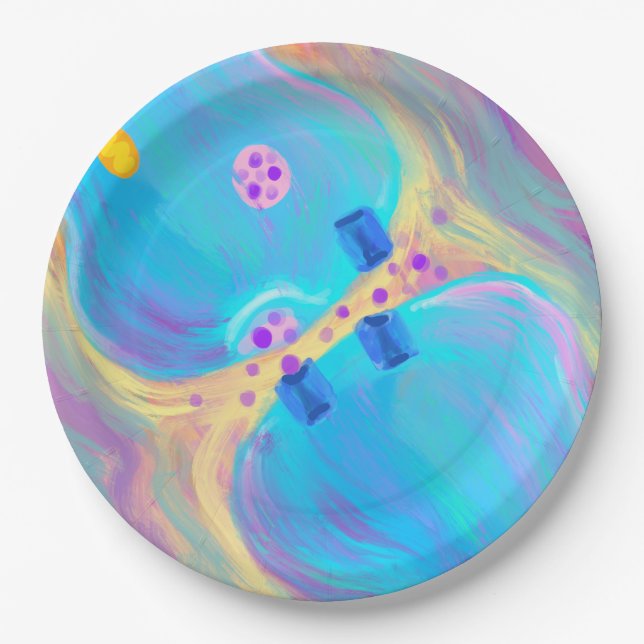 Pastel Synapse Paper Plate (Front)