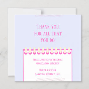 Pastel Teacher Appreciation Magnetic Card