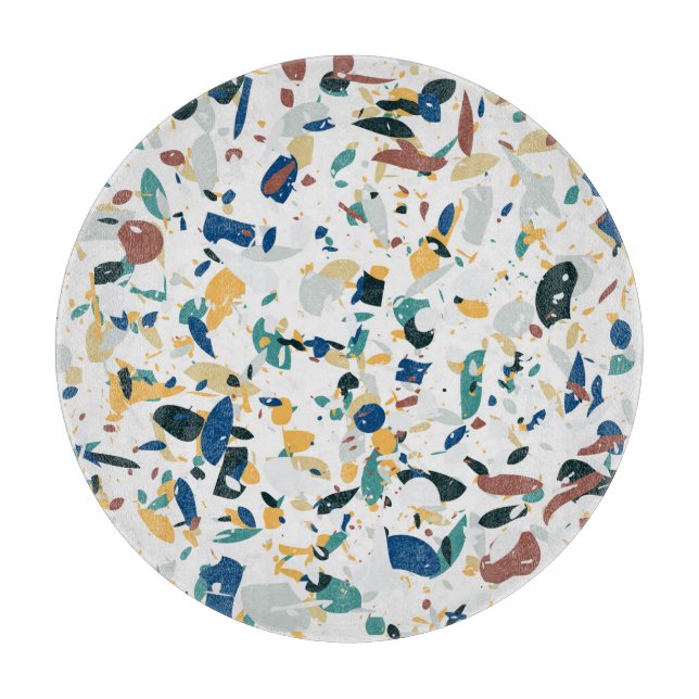 Pastel Terrazzo: Modern Abstract Pattern. Cutting Board (Front)