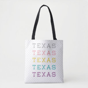 Pastel Texas, Texas, Texas Tote Bag