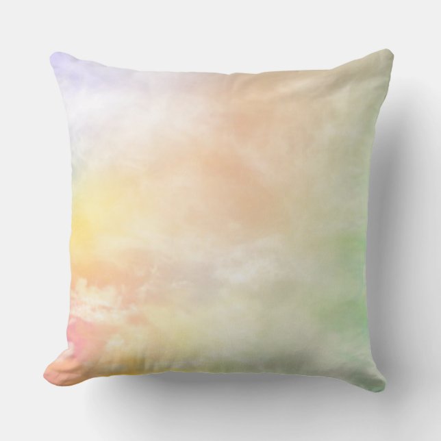 Pastel throw pillow. throw pillow (Front)