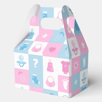 Pastel Tiny Icons Baby Showers & Gender Reveals Favor Box