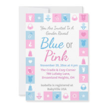 Pastel Tiny Icons Gender Reveal