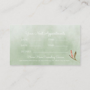 Pastel Toned Tranquil Butterfly Appointment Card