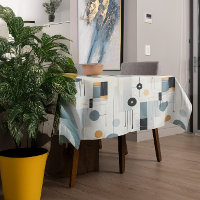 Pastel tones mid-century geometric pattern