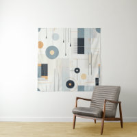 Pastel tones retro geometric pattern