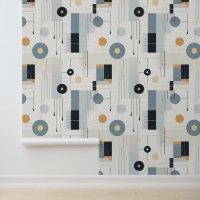 Pastel tones retro geometric pattern