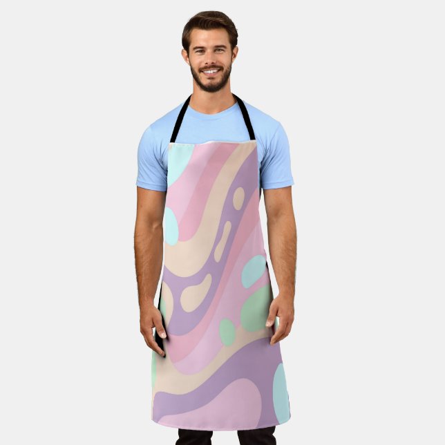Pastel Tout sur Imprimer Tablier Gardez-le beau (Porté)