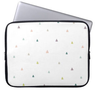 Pastel Triangle Doodle Pattern Laptop Sleeve