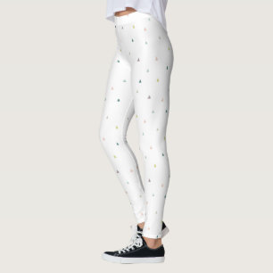 Pastel Triangle Doodle Pattern Leggings