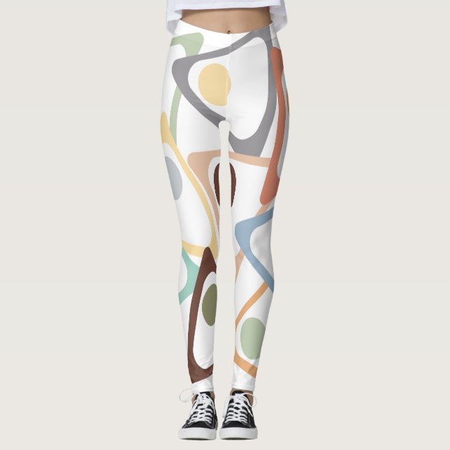 Pastel Triangles  Leggings (Front)