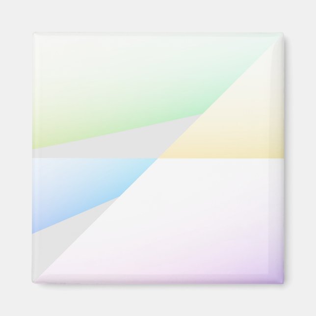 Pastel Triangles Magnet (Front)