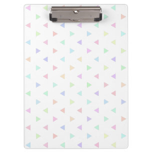Pastel Triangles Pattern Multicolor  Clipboard