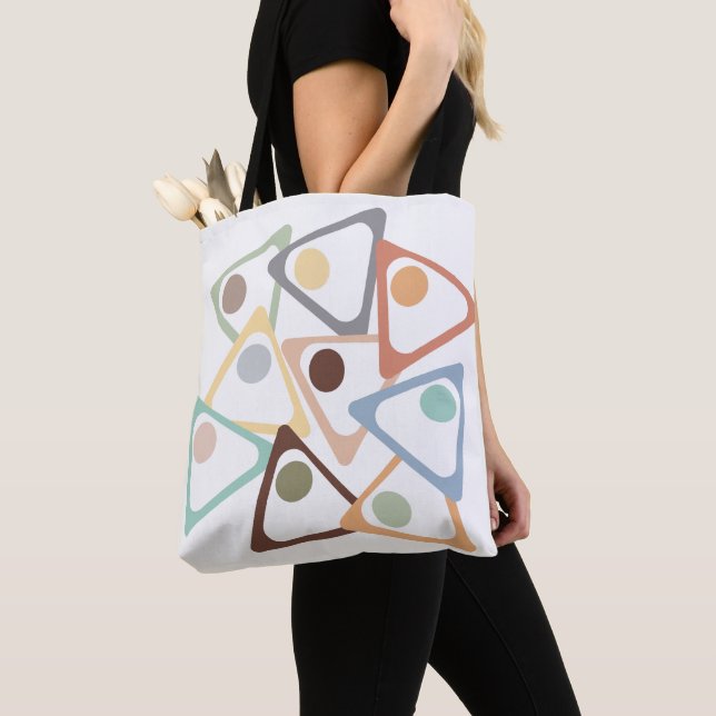 Pastel Triangles  Tote Bag (Close Up)