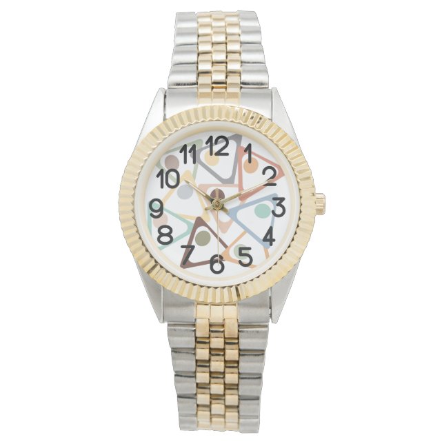 Pastel Triangles  Watch (Front)