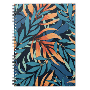 Pastel Tropical Abstract Botanicals Notebook