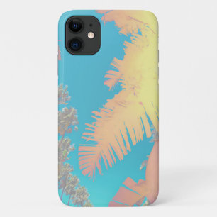 Pastel Tropical Vibes Palms iPhone 11 Coque
