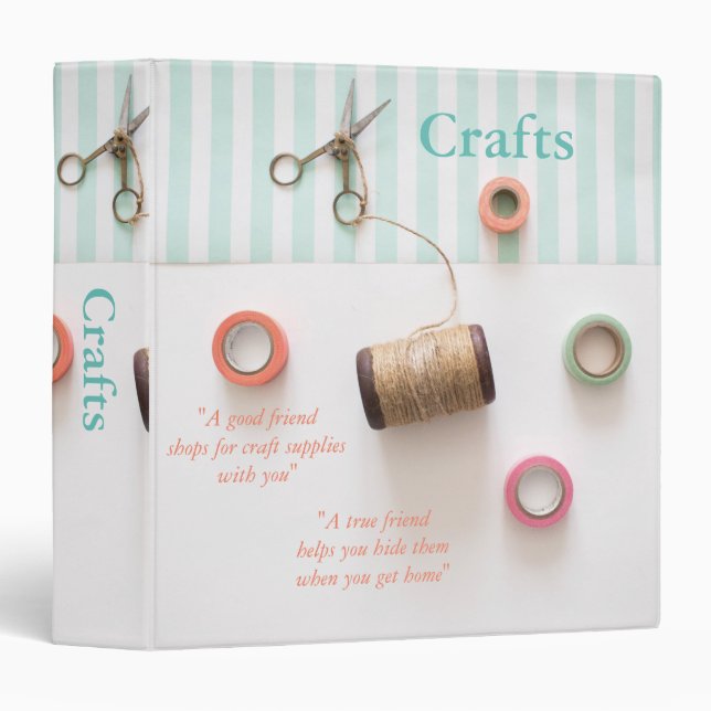 Pastel True Friends Craft Design Binder (Front/Spine)