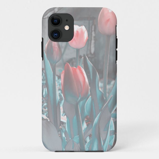 Pastel tulips iPhone 5 coque (Dos)