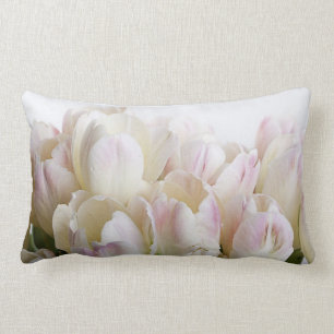 Pastel Tulips Lumbar Pillow