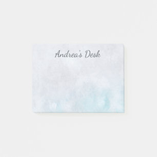 Pastel Turquoise & Grey Post-It Notes