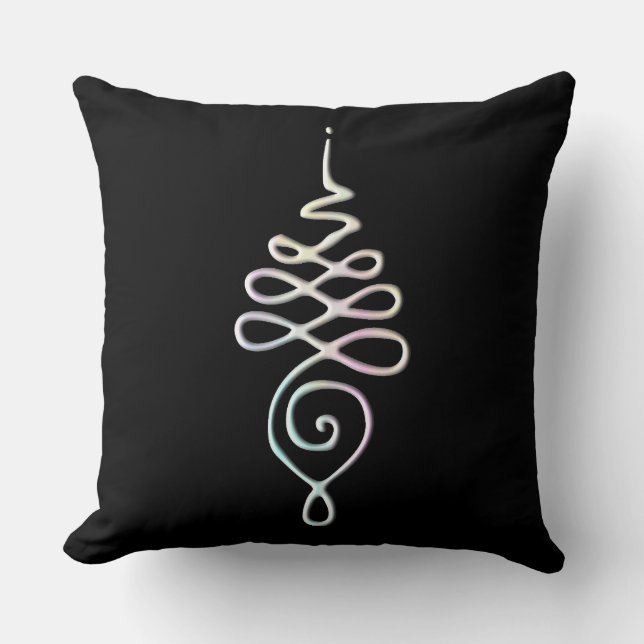 Pastel Unalome  Throw Pillow (Front)
