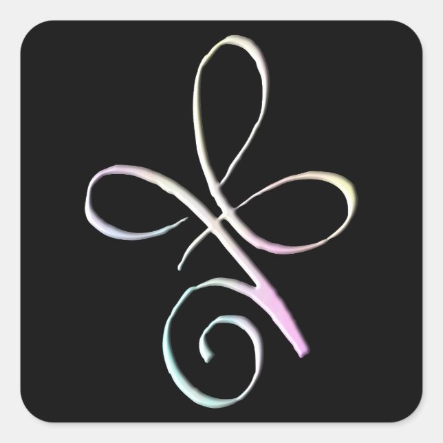 Pastel Unconditional Love Square Sticker (Front)