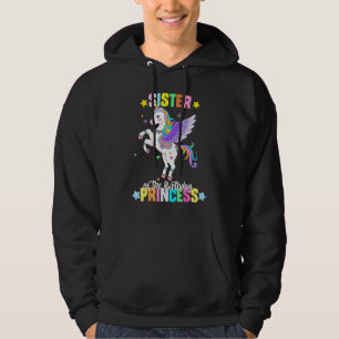 Pastel Unicorn Birthday Girl Sister Of The Birthda Hoodie