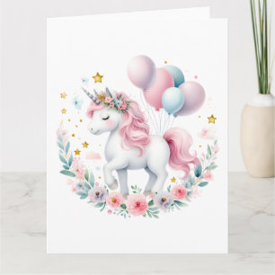 Pastel Unicorn Card