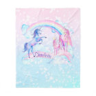 Pastel Unicorn Couverture personnalisée en polaire