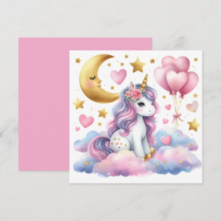 Pastel Unicorn  Invitation