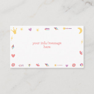 Pastel unicorn magic is all around birthday enclosure card