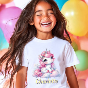 Pastel unicorn magical cloud T-Shirt