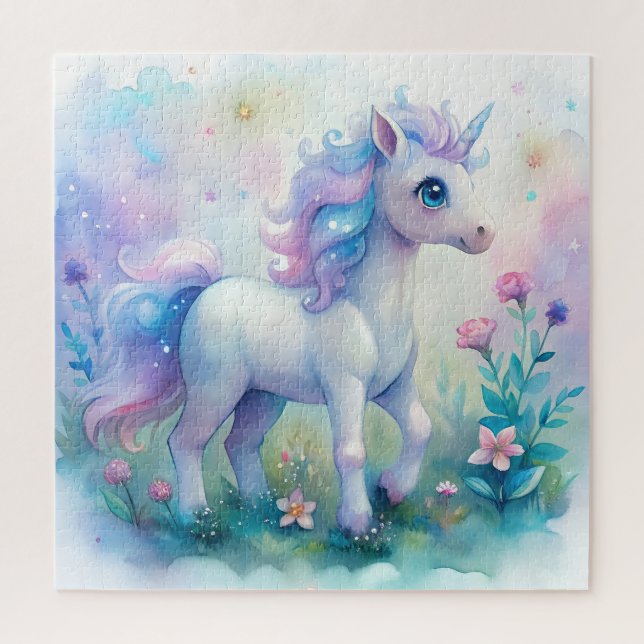 Pastel Unicorn Magical Puzzle (Vertical)