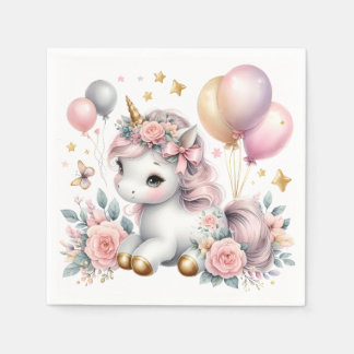 Pastel Unicorn Napkin