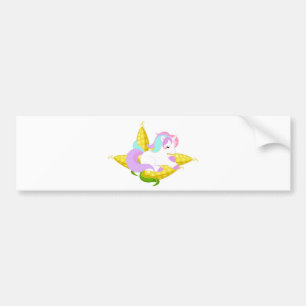 pastel Unicorn on the cob Bumper Sticker