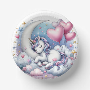 Pastel Unicorn  Paper Plate