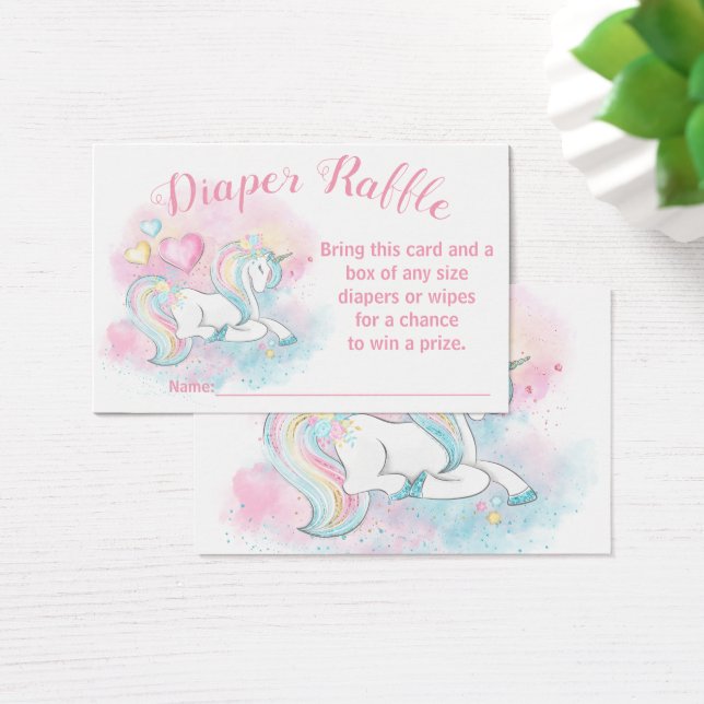 Pastel Unicorn Repas de couches Billets (Bureau)