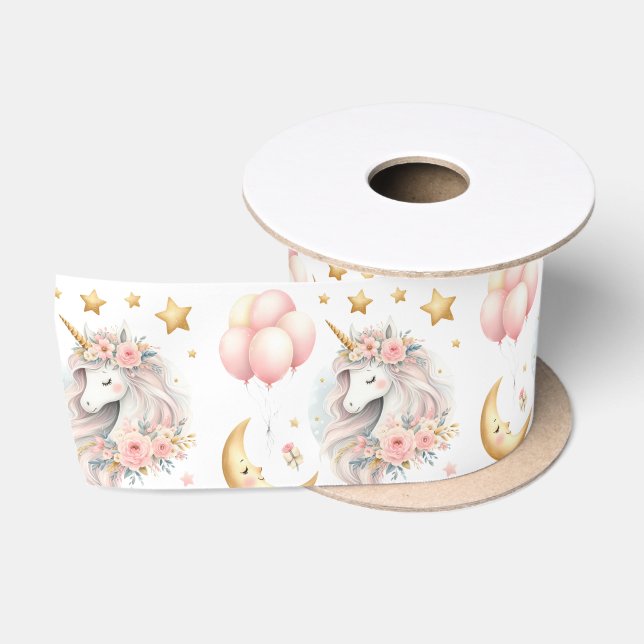 Pastel Unicorn  Satin Ribbon (Spool)
